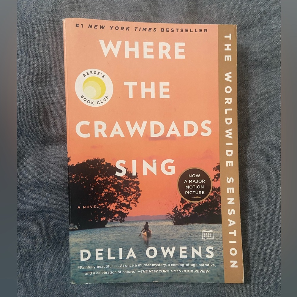 Delia Owens Where The Crawdads Sing paperback book EUC